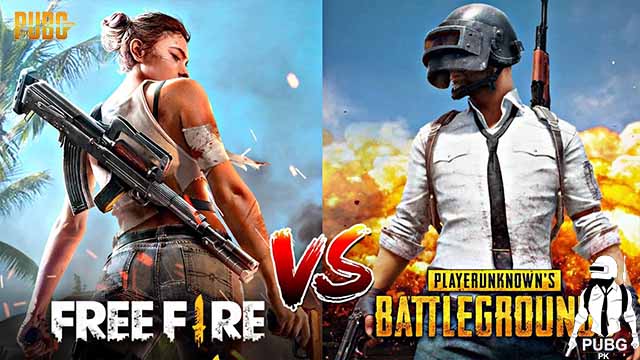 Pubg Mobile vs Free Fire users in india which is best in world