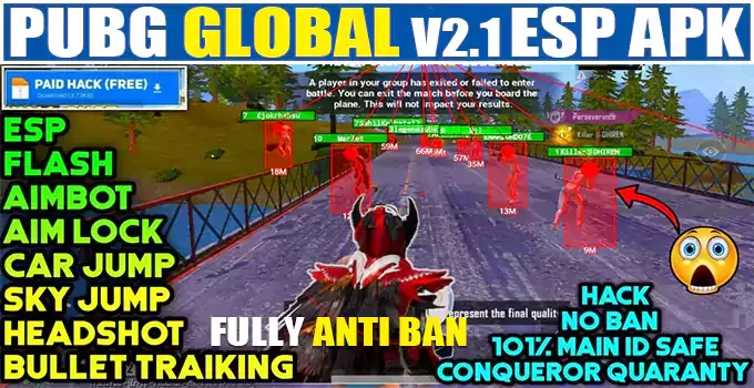 PUBG Global 2.1 ESP APK Download Fully Anti Ban