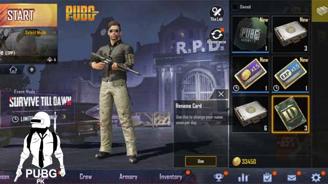 How to change name in pubg without rename card 2021