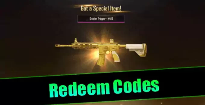 PUBG Redeem Code Today || pubg Redeem code M416 gun skin