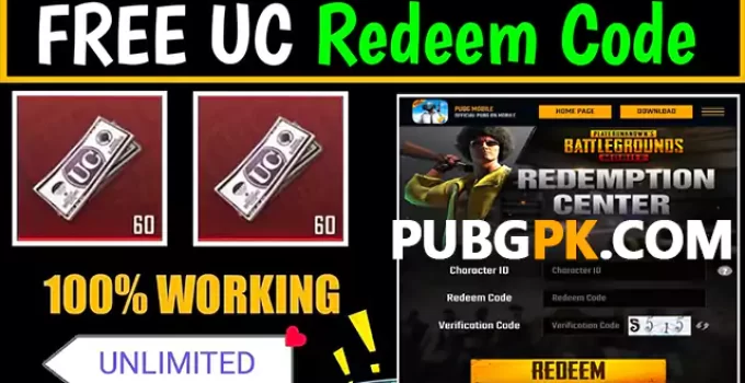 Pubg Uc Redeem Code Today (July 2023 Update) Free Uc Redeem Code