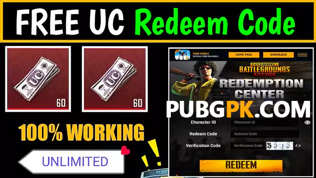 Pubg Uc Redeem Code Today (October 2021) Free Uc Redeem Code