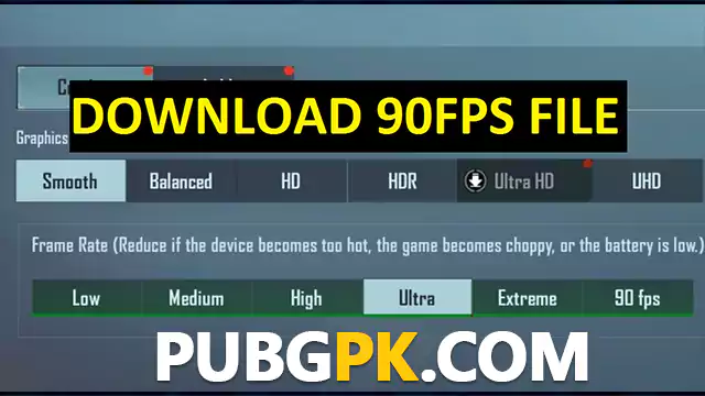 PUBG Mobile v1.7 Config Unlock 60 FPS (Extreme), 90 FPS,