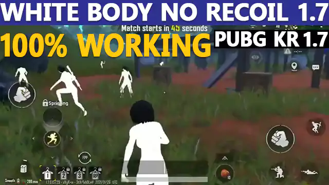 White Body No Recoil 1.7 Update PUBG KR Download