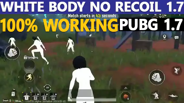 White Body No Recoil 1.7 Update PUBG Download
