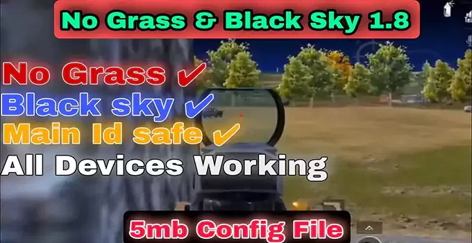 BGMI, GL, KR No Grass Black Sky Pak Config File 1.8.0 Download