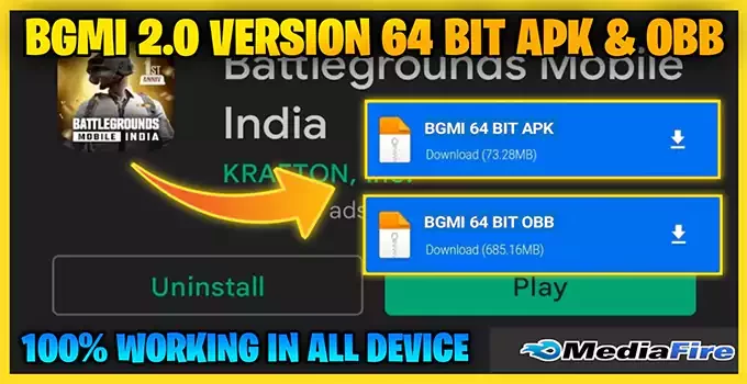 BGMI 64bit Original OBB file download