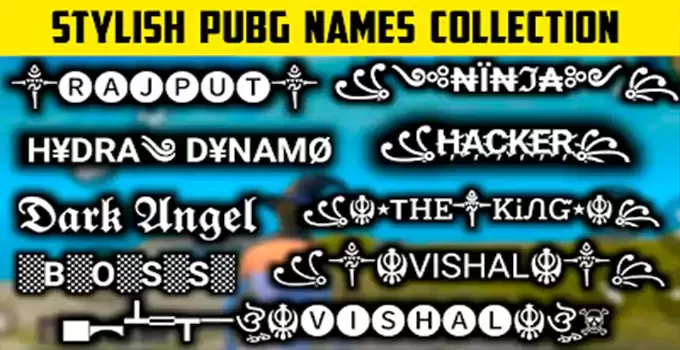 1000+ Best Stylish Names For PUBG Lite