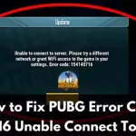 How to Fix PUBG Error Code 154140716 Unable Connect To Server Please Try