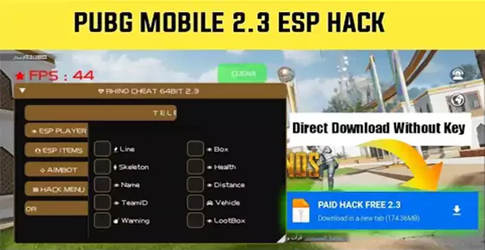 pubg mobile 2.3 esp hack apk no ban download