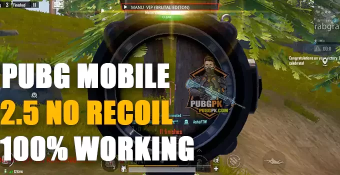 2.5 No Recoil File For PUBG Mobile | 100% Working