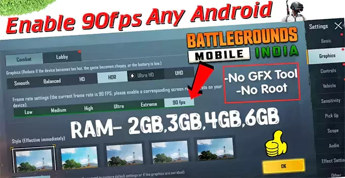 90 FPS GFX no Grass No recoil - Android App - Download