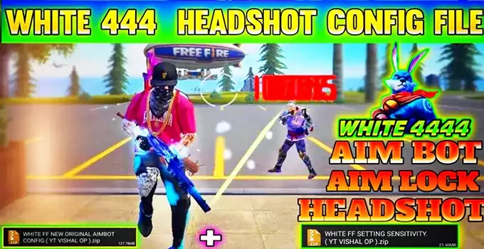 Free Fire White 444 Headshot Config File Free Download