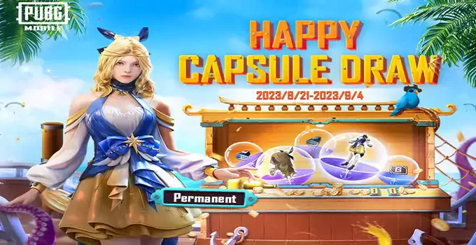 pubg mobile Happy Capsule draw until premium rewards